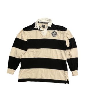 VINTAGE OFFICIAL GUINESS STRIPED LONG SLEEVE BUTTON SHIRT OVERSIZED SIZE XXL